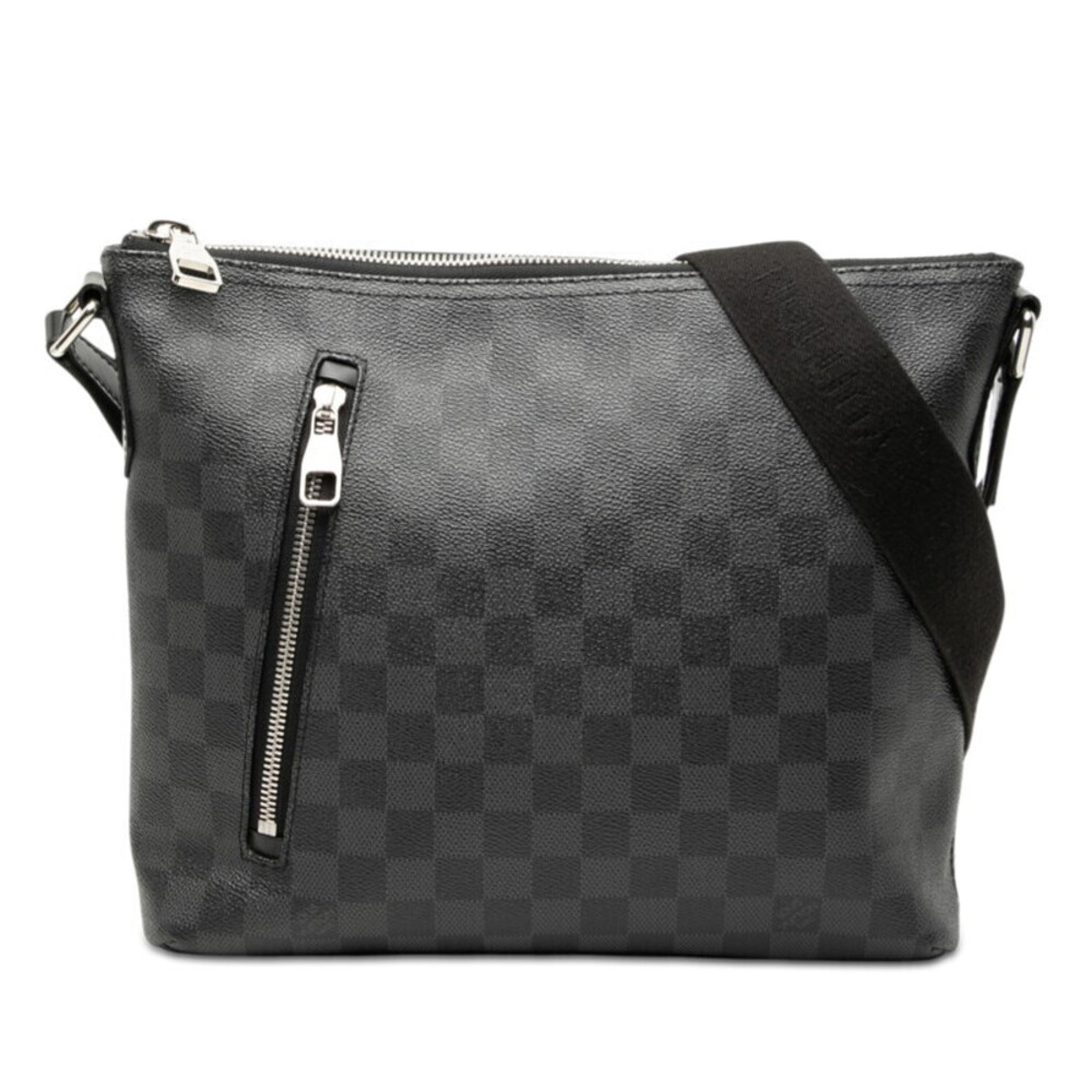 Louis Vuitton Damier Graphite Black Mick Crossbody Bag Black Leather
